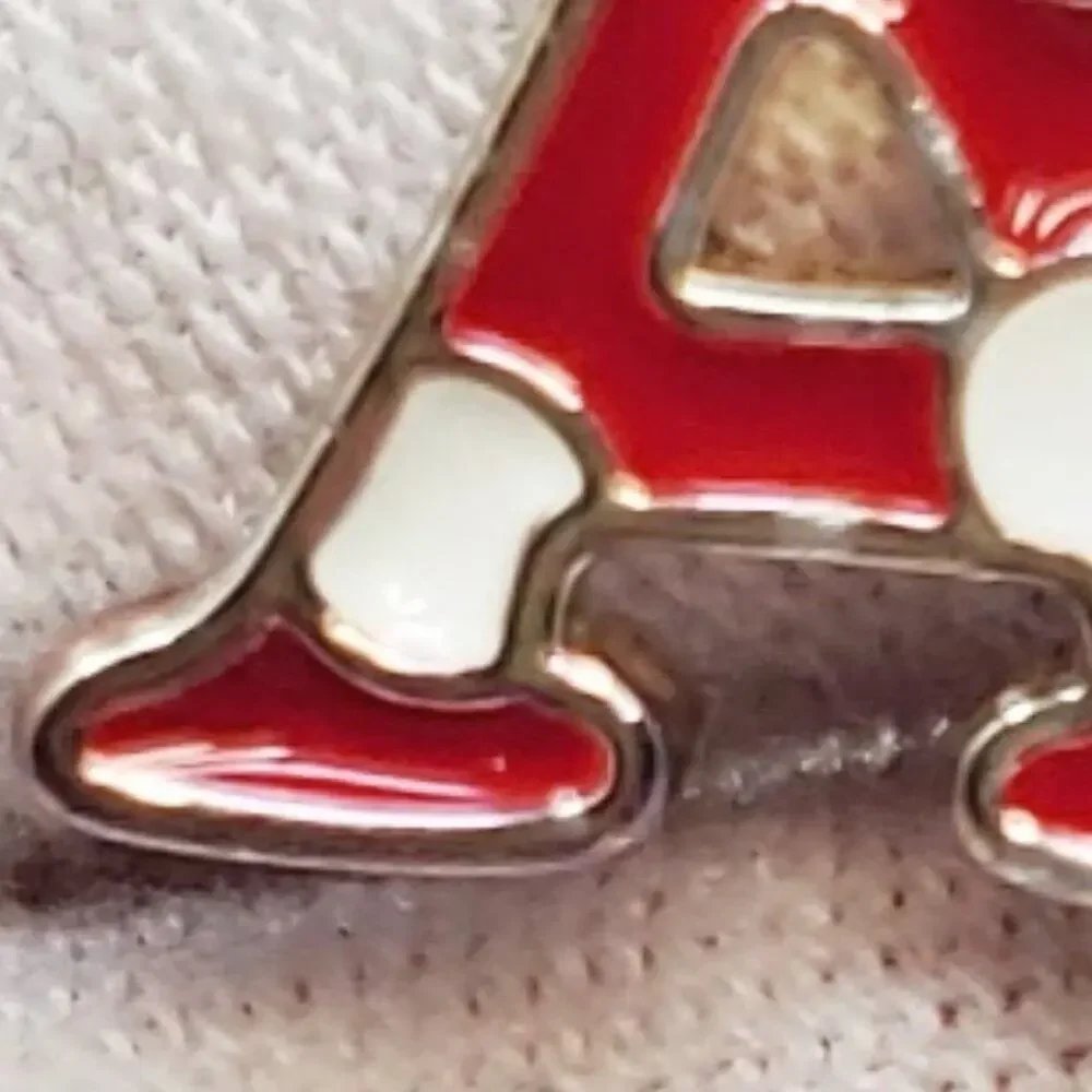 Disney Minnie Mouse Polka Dot Initial A Enamel Necklace
